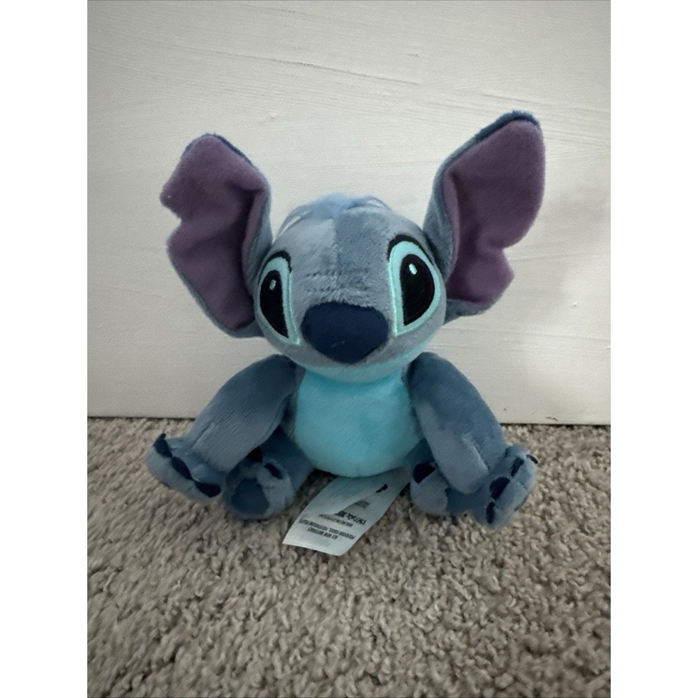 Disney Lilo and Stitch Sitting Plush Stuffed Animal Blue Dog 6" Inch